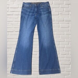 Wrangler Retro High Rise Trouser Boot Jeans Women’s 30x34 Medium Wash